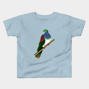 Wood pigeon Kereru Kids T-Shirt